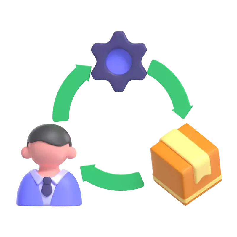 Supply Chain 3D Graphic