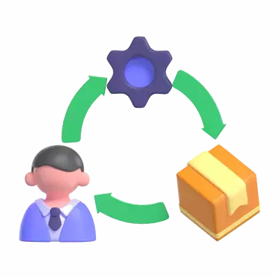 Supply Chain 3D Graphic