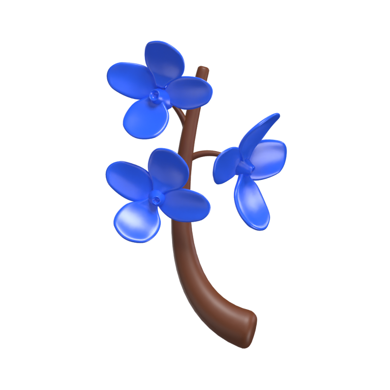3D Orchid Cute Exotic Floral Grace 3D Graphic