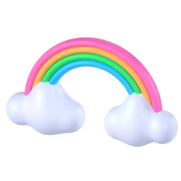 Baby Rainbow Toy 3D Graphic