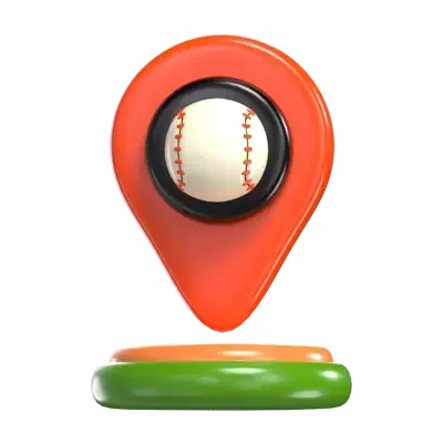 Baseball Location 3D Graphic