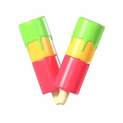 Ice Lolly 3D Graphic