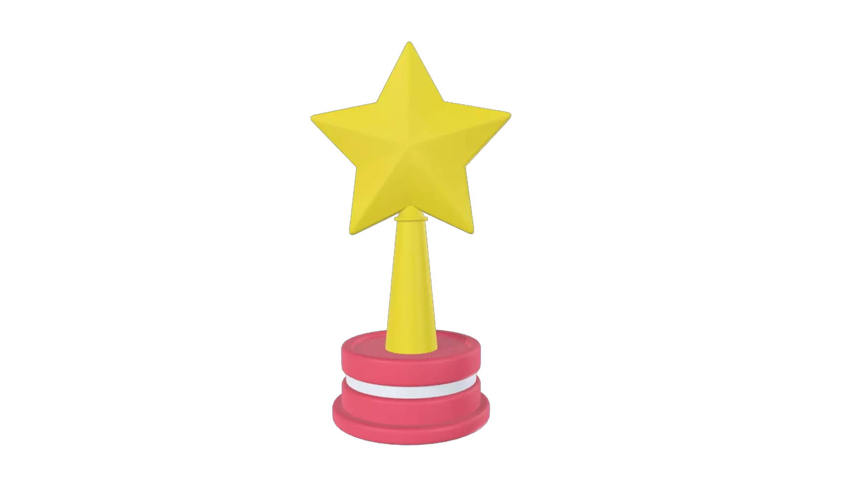 Star Trophy 3D Graphic