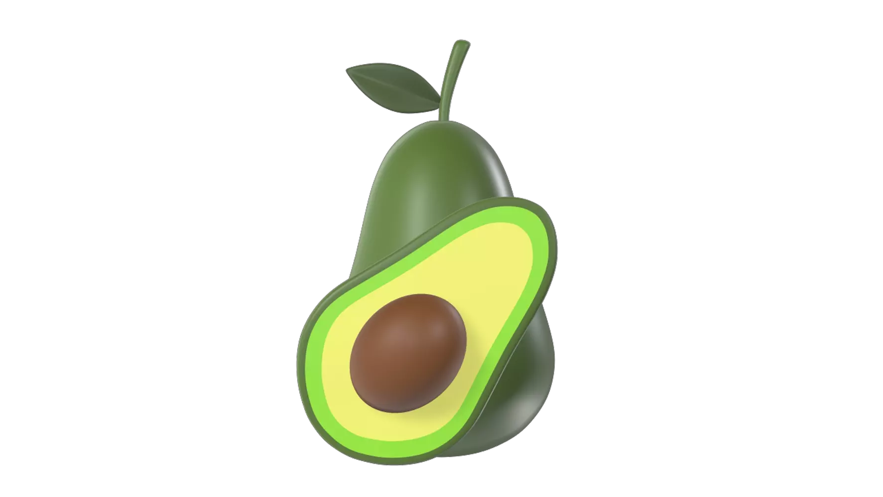 Avocado 3D Graphic
