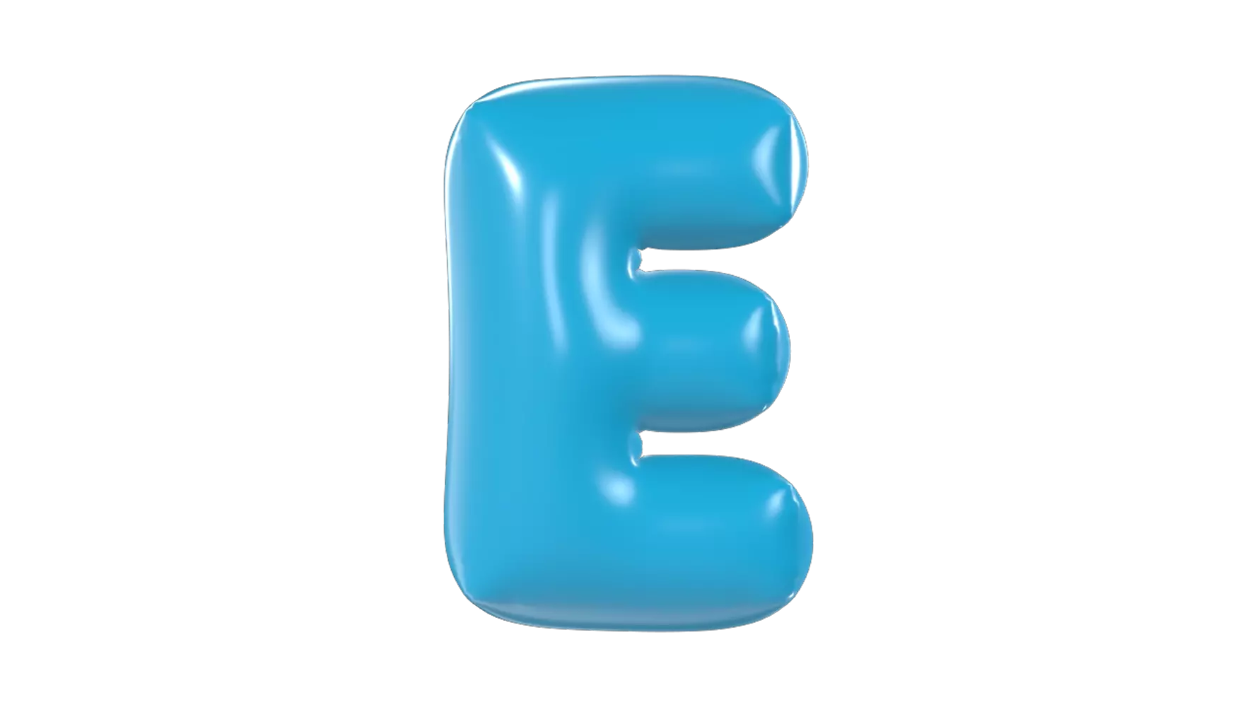 Letter E 3D Graphic