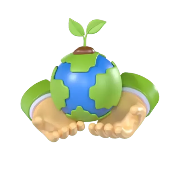 Save The Earth 3D Graphic