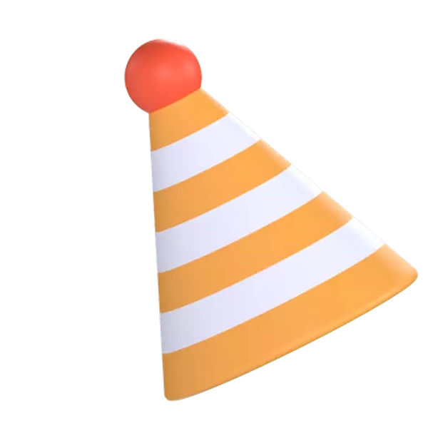 Party Hat 3D Graphic