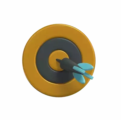 Goal Target 3D Icon Model