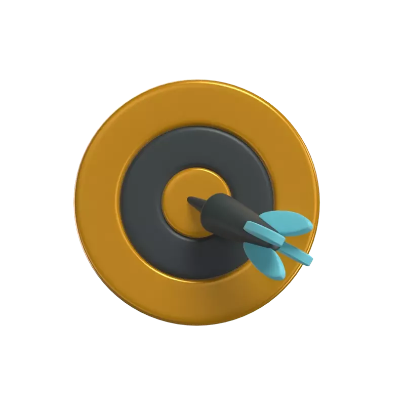 Goal Target 3D Icon Model 3D Graphic