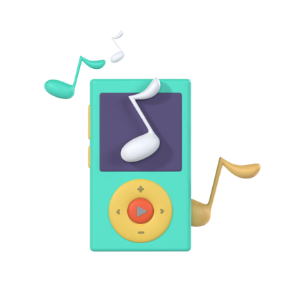 MP3-Spieler 3D Graphic