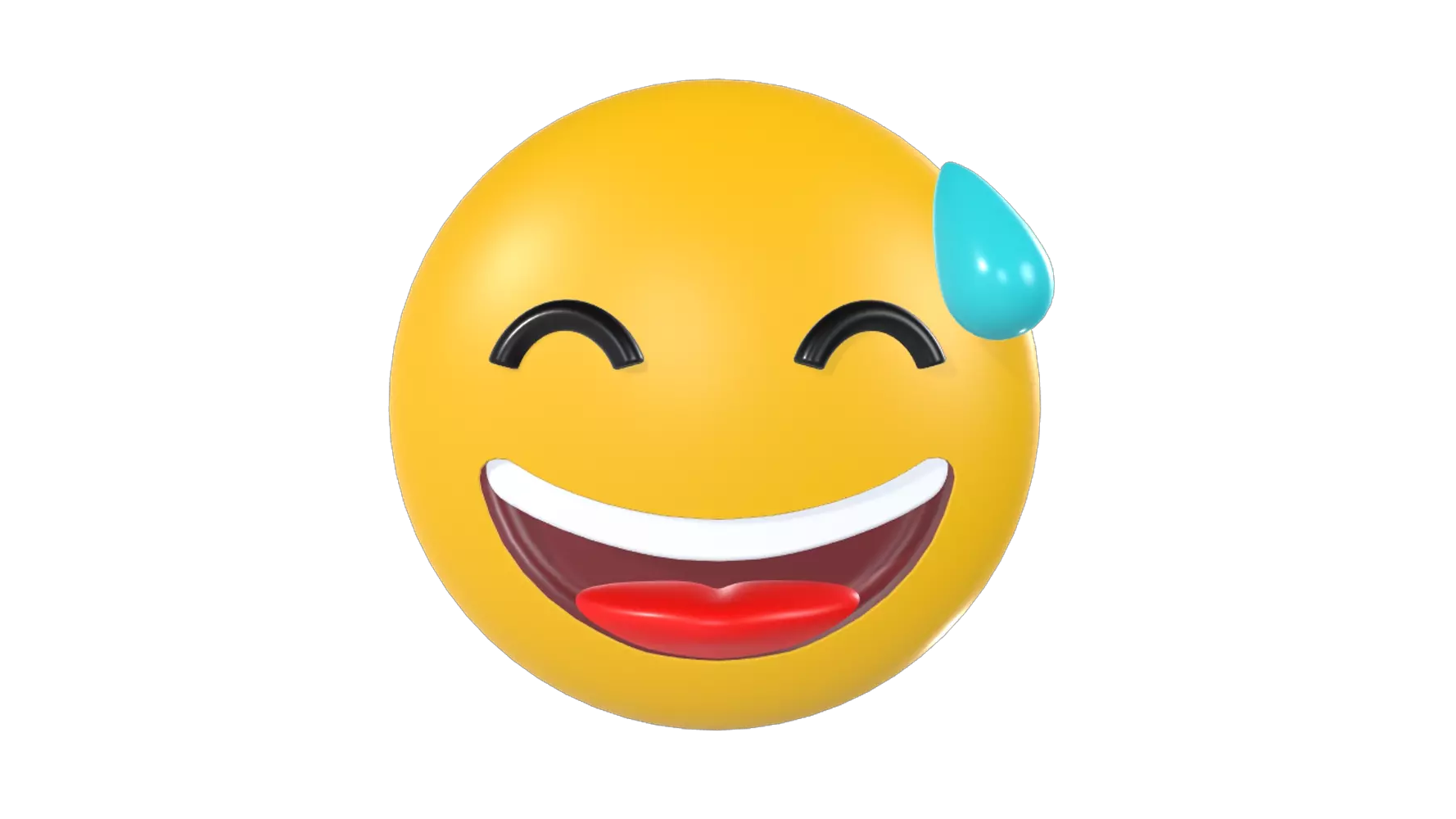 Sweat Smile Emoji 3d model--e51e84b6-2f95-4d70-a6f2-6e6112a21fa7