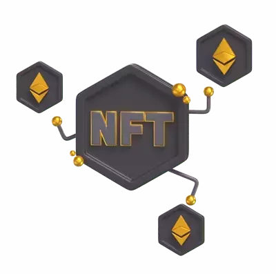 NFT Ethereum Exchange 3D Graphic