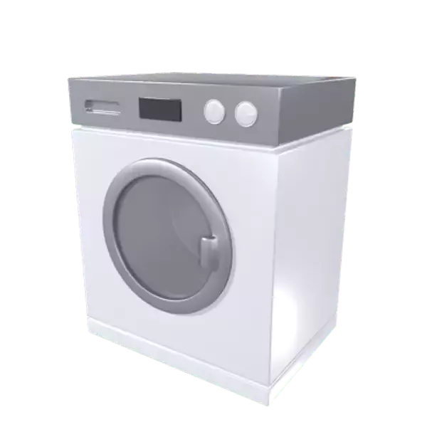 Washing Machine 3D Graphic