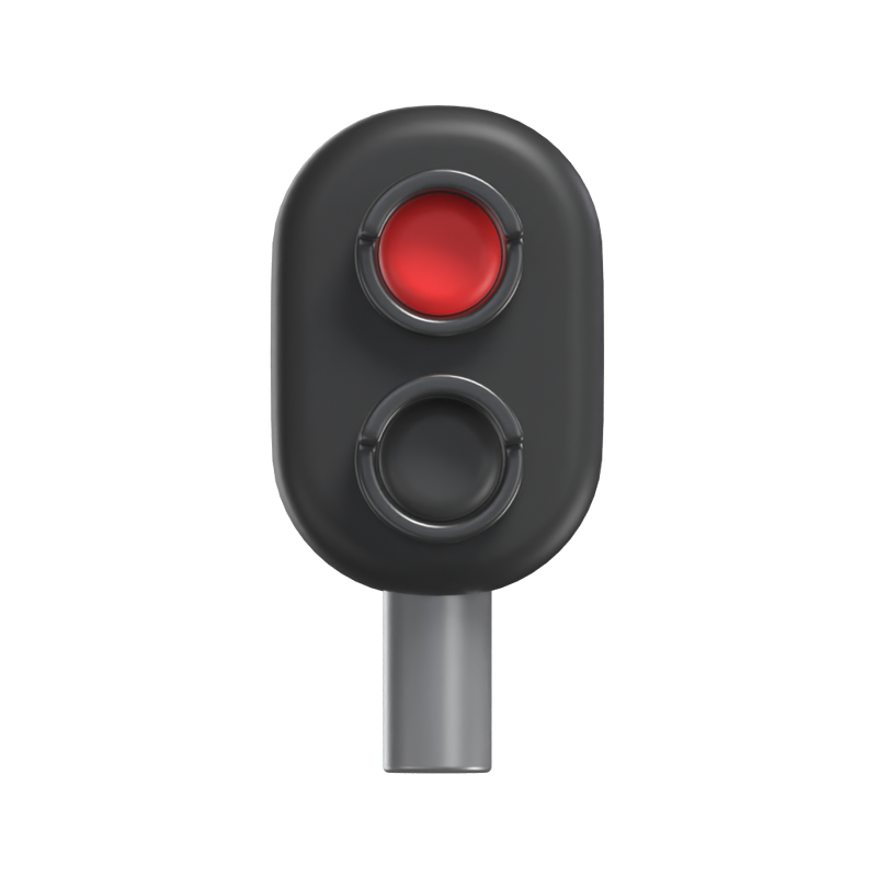 3D Stop Light Icon Model 3D Graphic