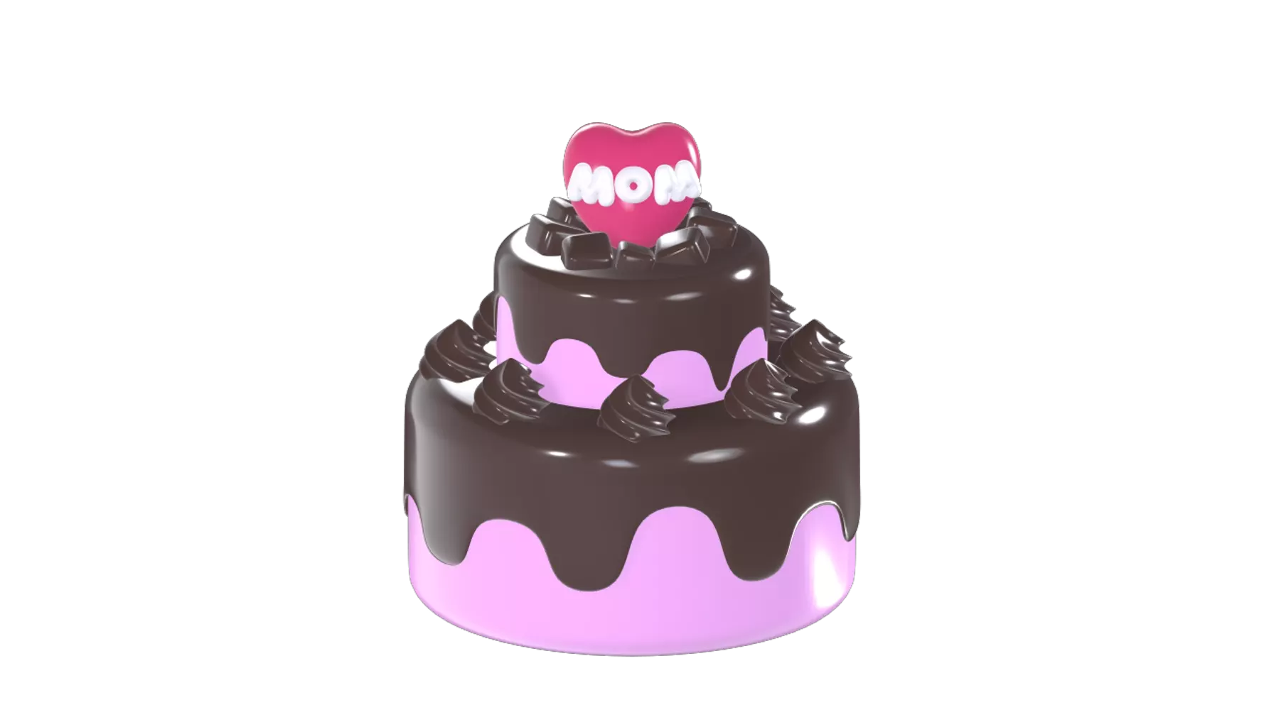 Mom Cake  3D Graphic