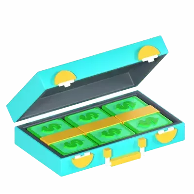 Briefcase Money 3d model--aafe3641-6b10-4a41-bfa6-3f7164bf553b