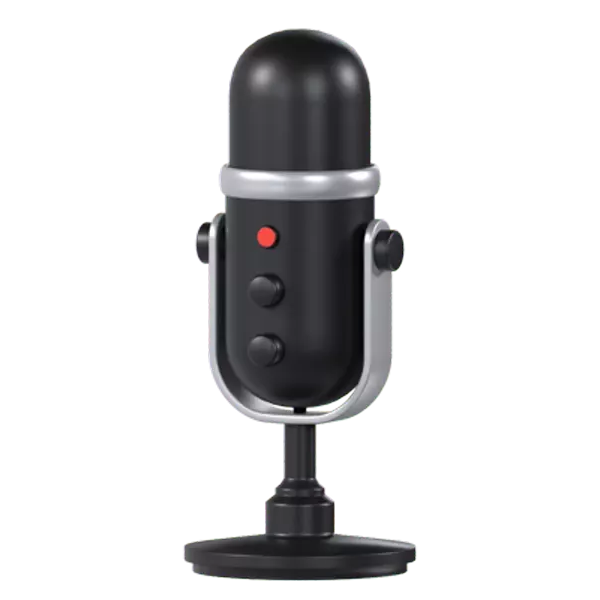 Microphone 3D Graphic