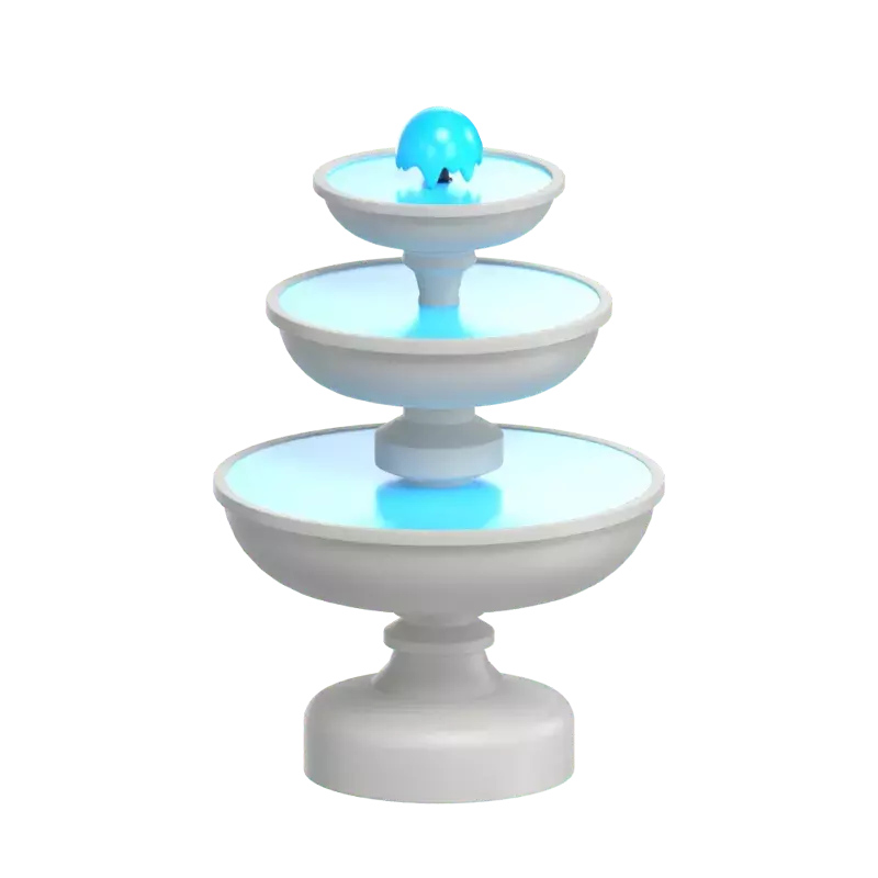 Water Fountain 3D Graphic