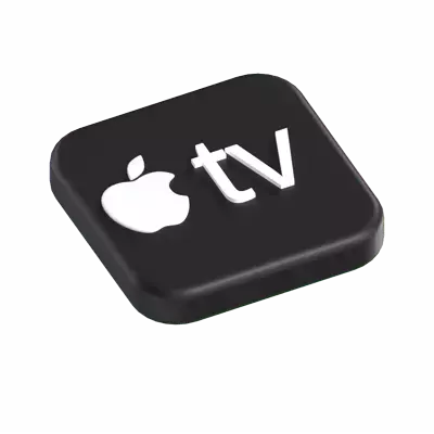 Apple Tv App 3D Graphic