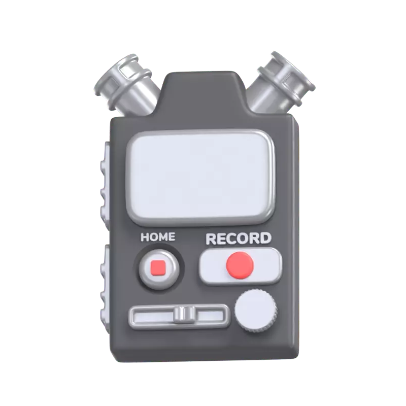Portable Recorder 3D Graphic