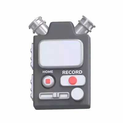 Portable Recorder 3D Graphic