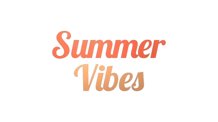 Summer Vibes 3D Graphic