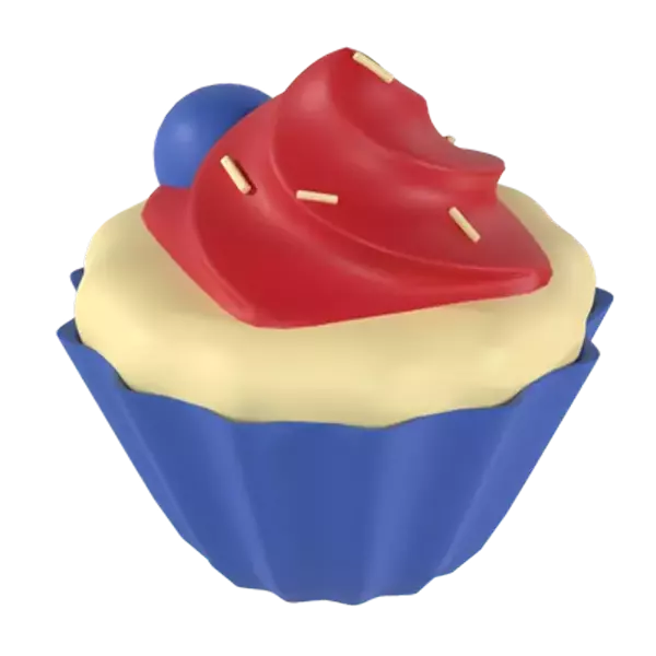 Cupcacke 3D Graphic