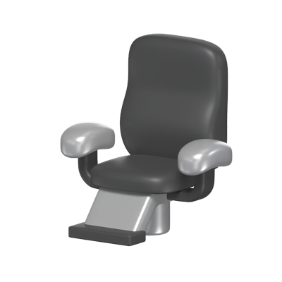 Barber Chair 3D Icon Model 3D Graphic