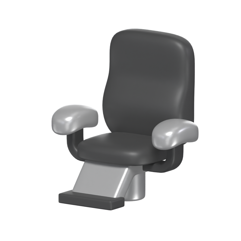 Barber Chair 3D Icon Model 3D Graphic