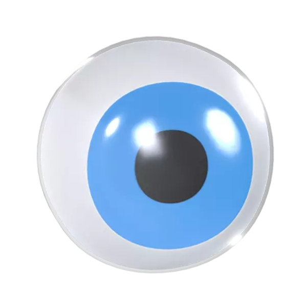 Globo ocular 3D Graphic