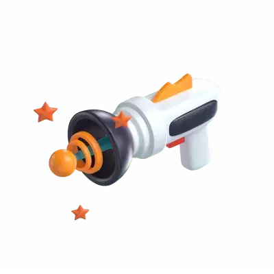 Space Gun 3D Graphic