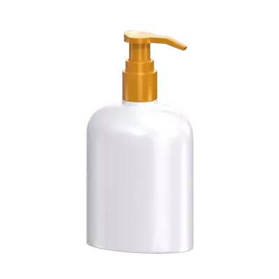 3D Soap Pump Bottle With Broad Shape 3D Graphic