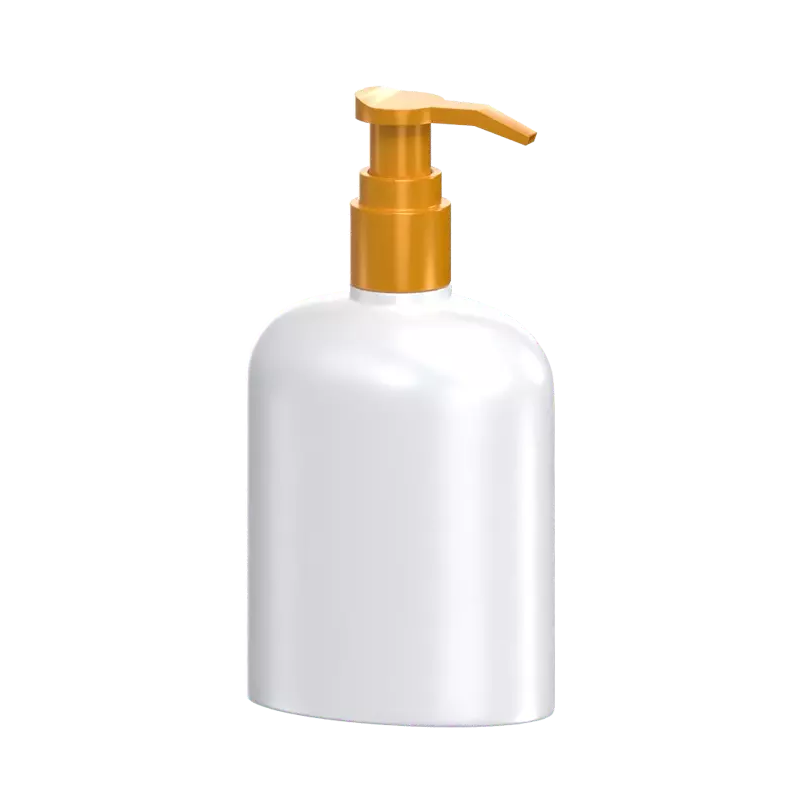 3D Soap Pump Bottle With Broad Shape 3D Graphic