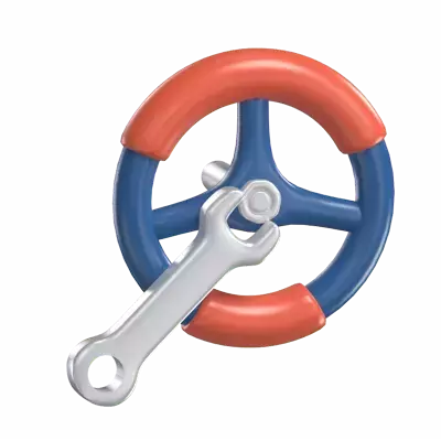 Steering Control 3D Graphic
