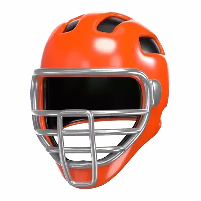 Catcher Helmet 3D Graphic