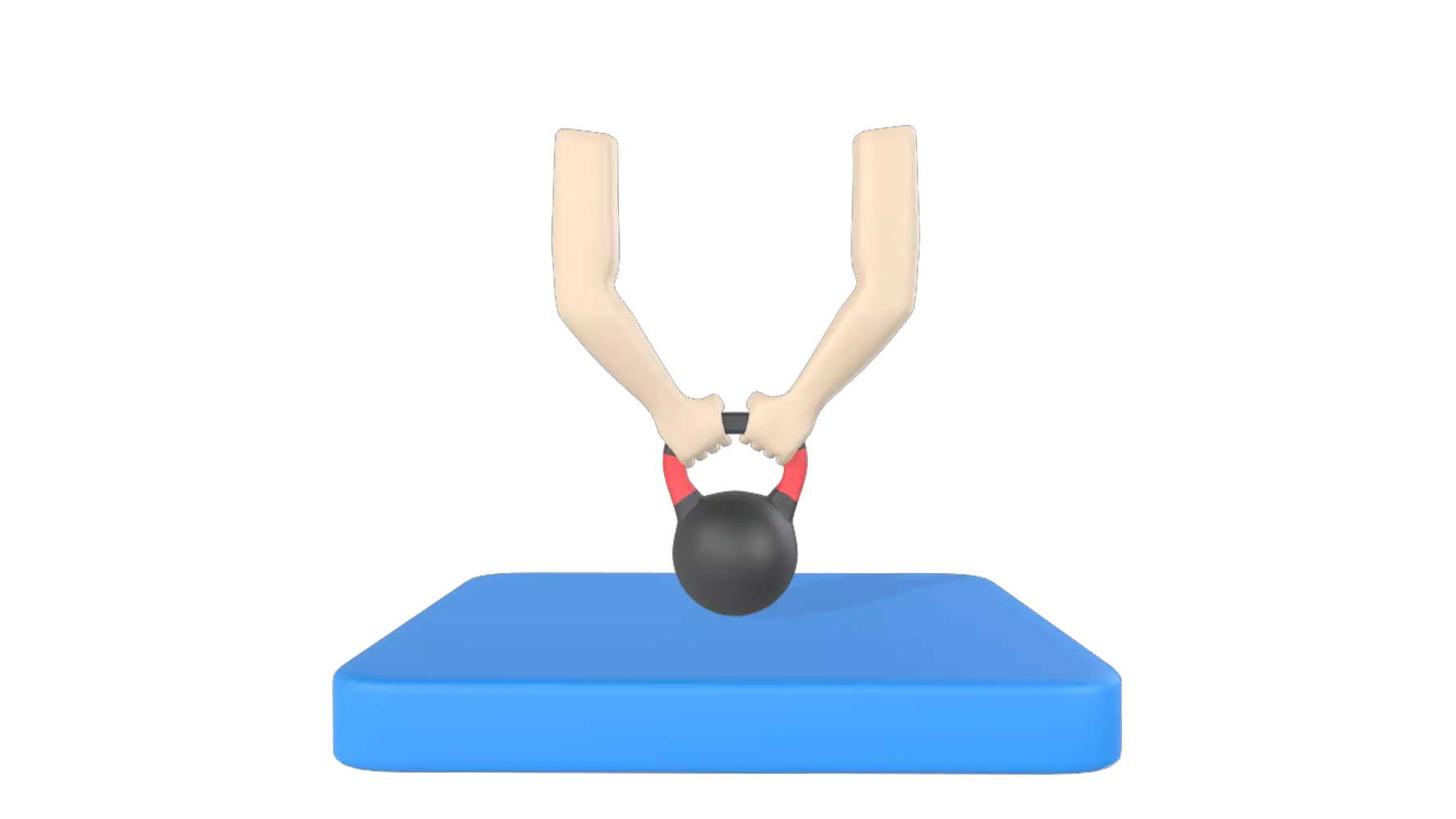 Kettlebell Lifting 3D Graphic