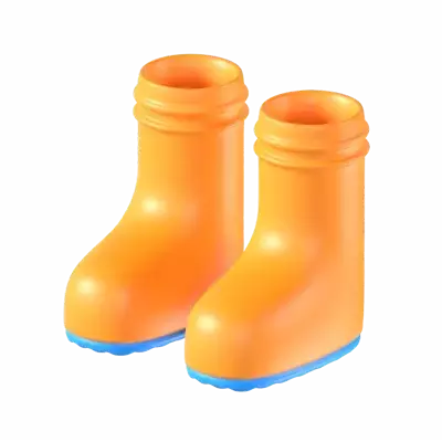 Rain Boots 3D Graphic