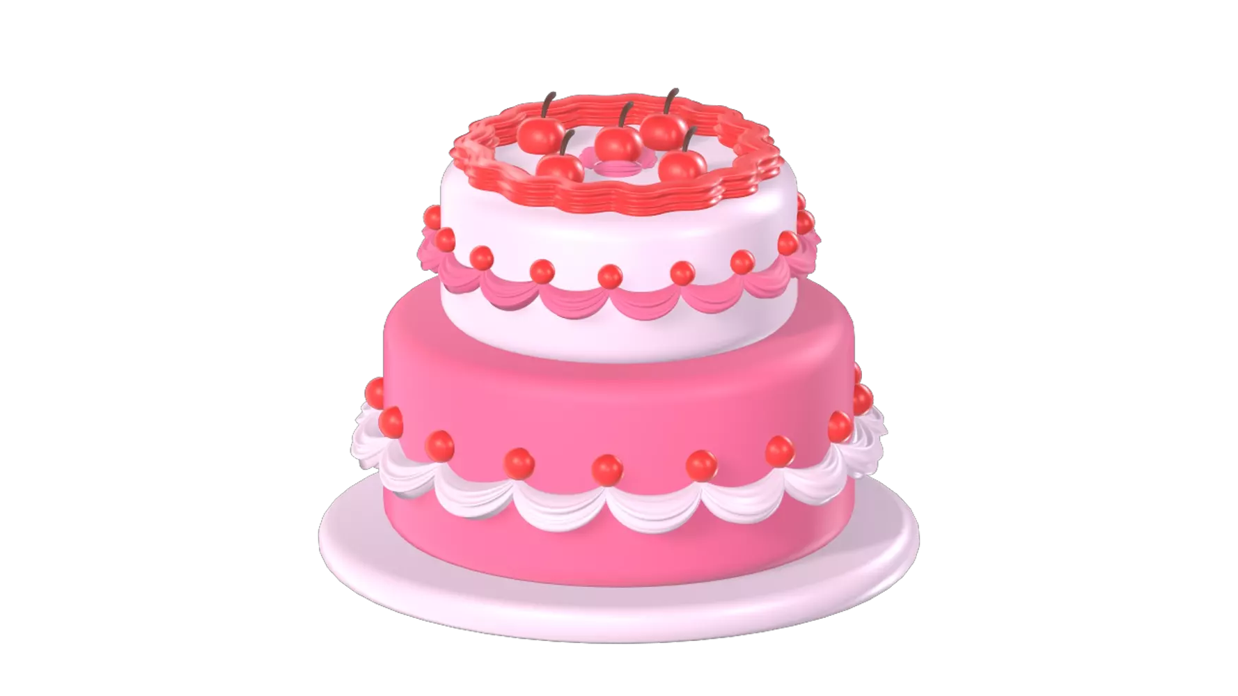 Big Birthday Cake 3D Graphic