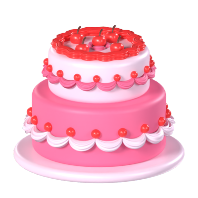 birthday cake 3d illustration 14069948 PNG
