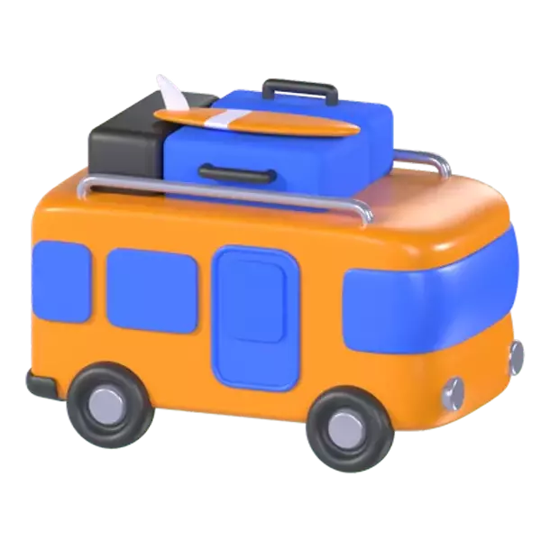 Bus 3D Graphic