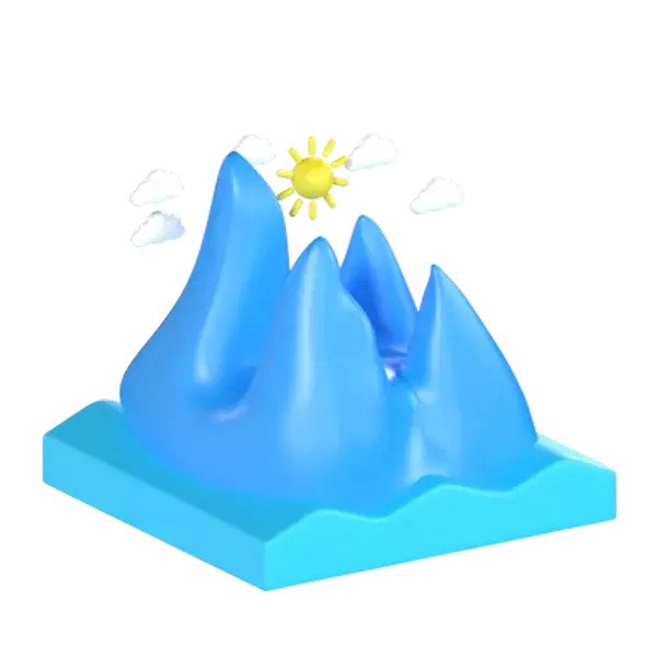 Ice 3D Graphic