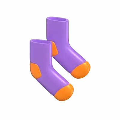 Un par de calcetines Icono 3D Modelo 3D Graphic