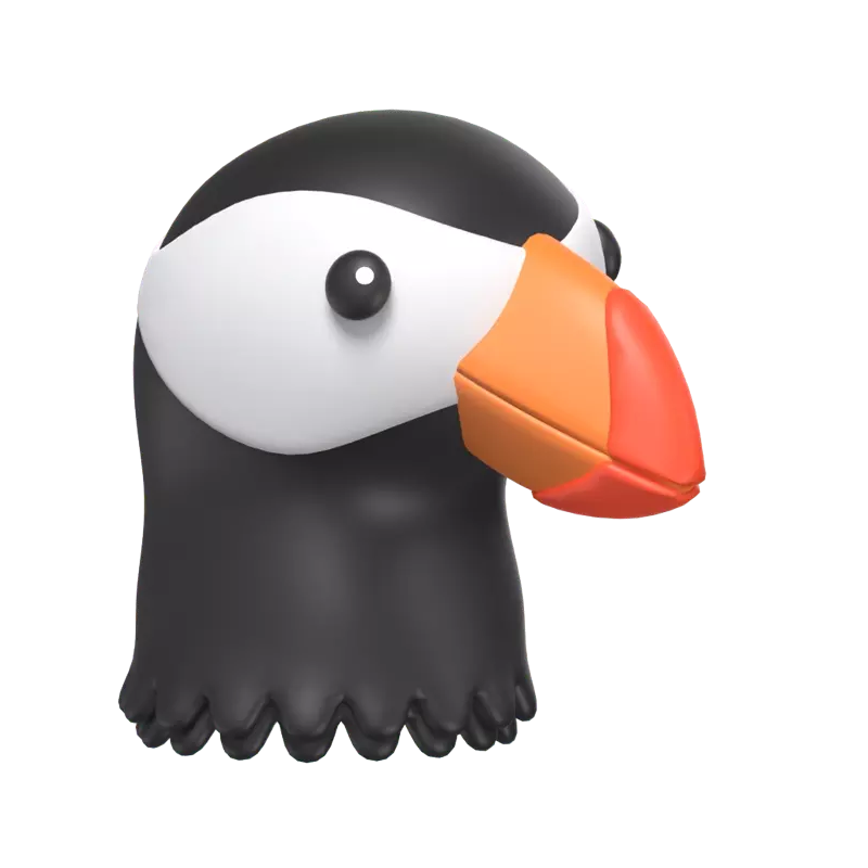 Puffin Bird 3D Graphic