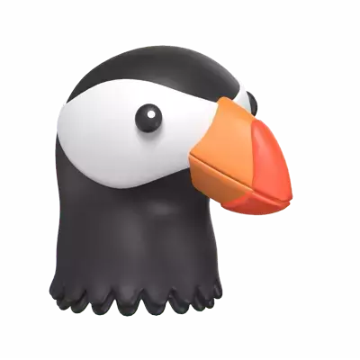 Puffin Bird 3D Graphic