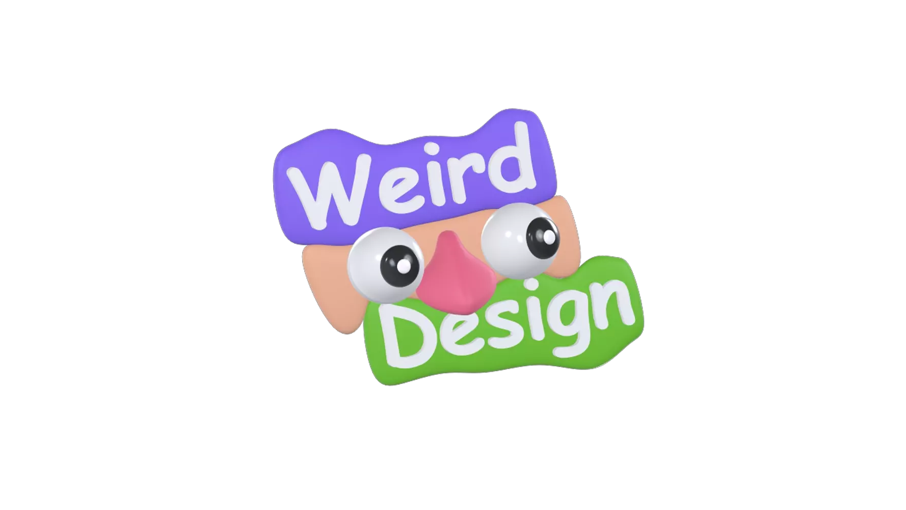 Weird Design Comic Sans 3D Graphic