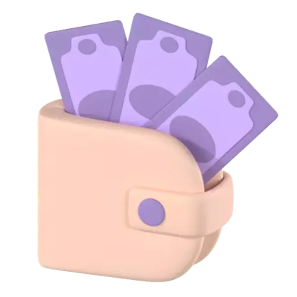 Wallet 3D Graphic