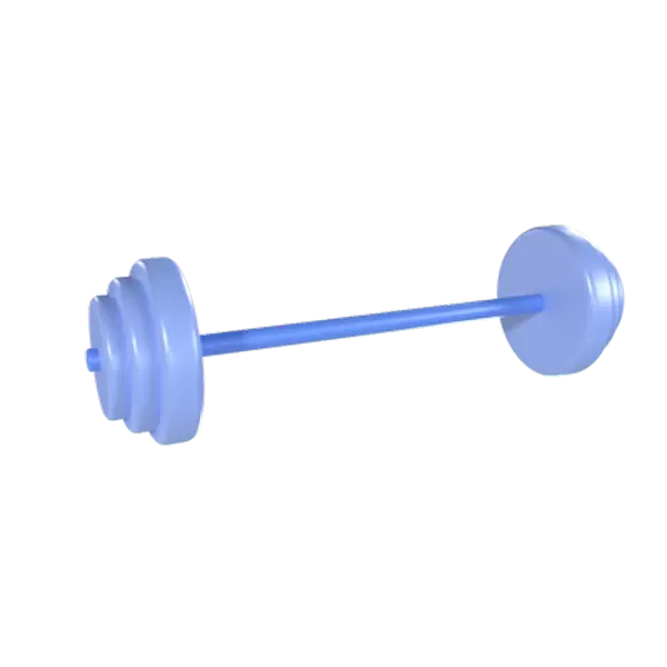 Barbell Long 3D Graphic