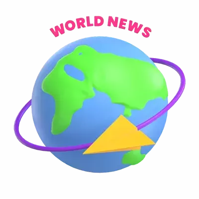 World News 3D Graphic