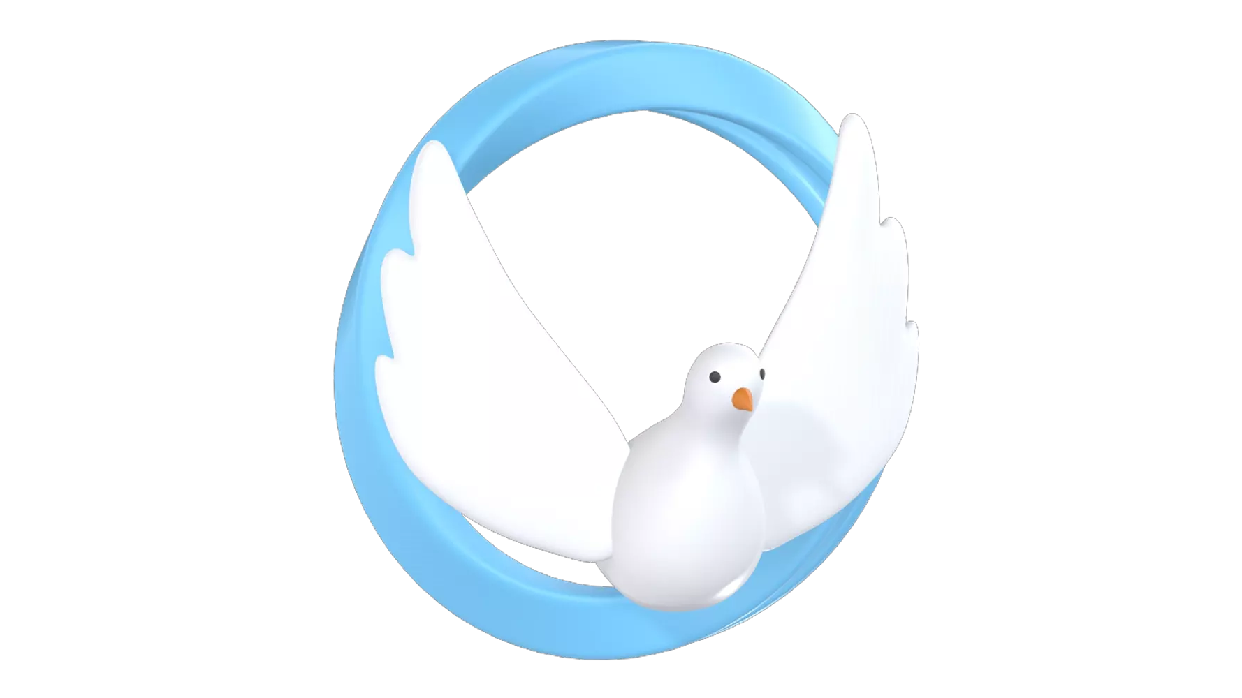 Bird Of Peace 3D Graphic
