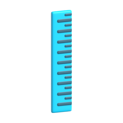 Ruler 3D Icon Model For Science 3D Graphic